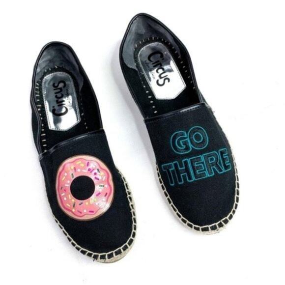 Circus by Sam Edelman Leni "Donut Go There" Espadrille Flats Womens sz 10 - Picture 1 of 7